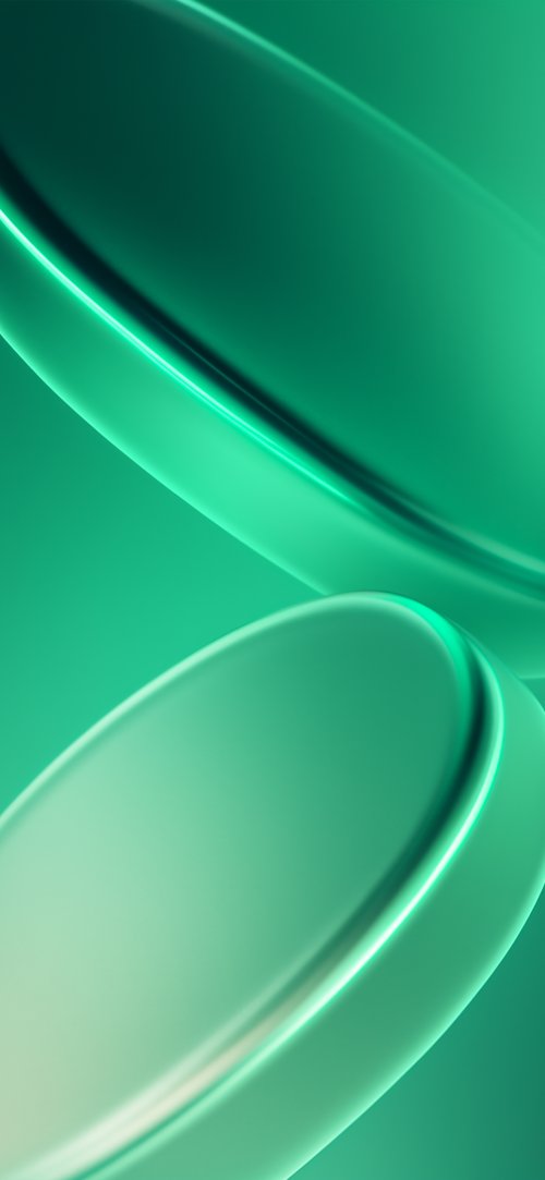Emerald Green Abstract Curves - Related OpersCraft wallpaper