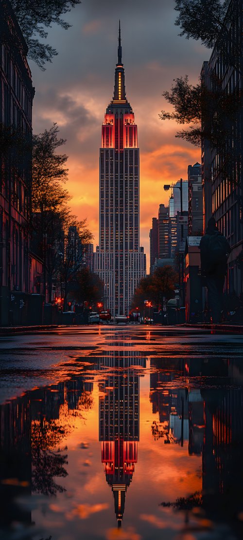 Empire State Building Reflection