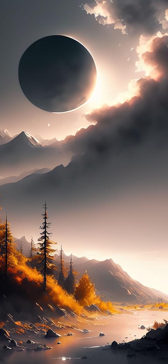 Ethereal Eclipse Landscape - Related OpersCraft wallpaper