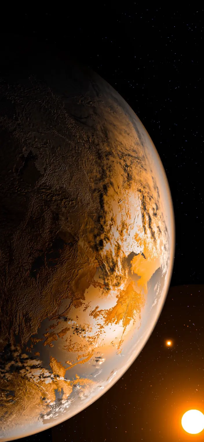 Exoplanet Golden Sunrise
