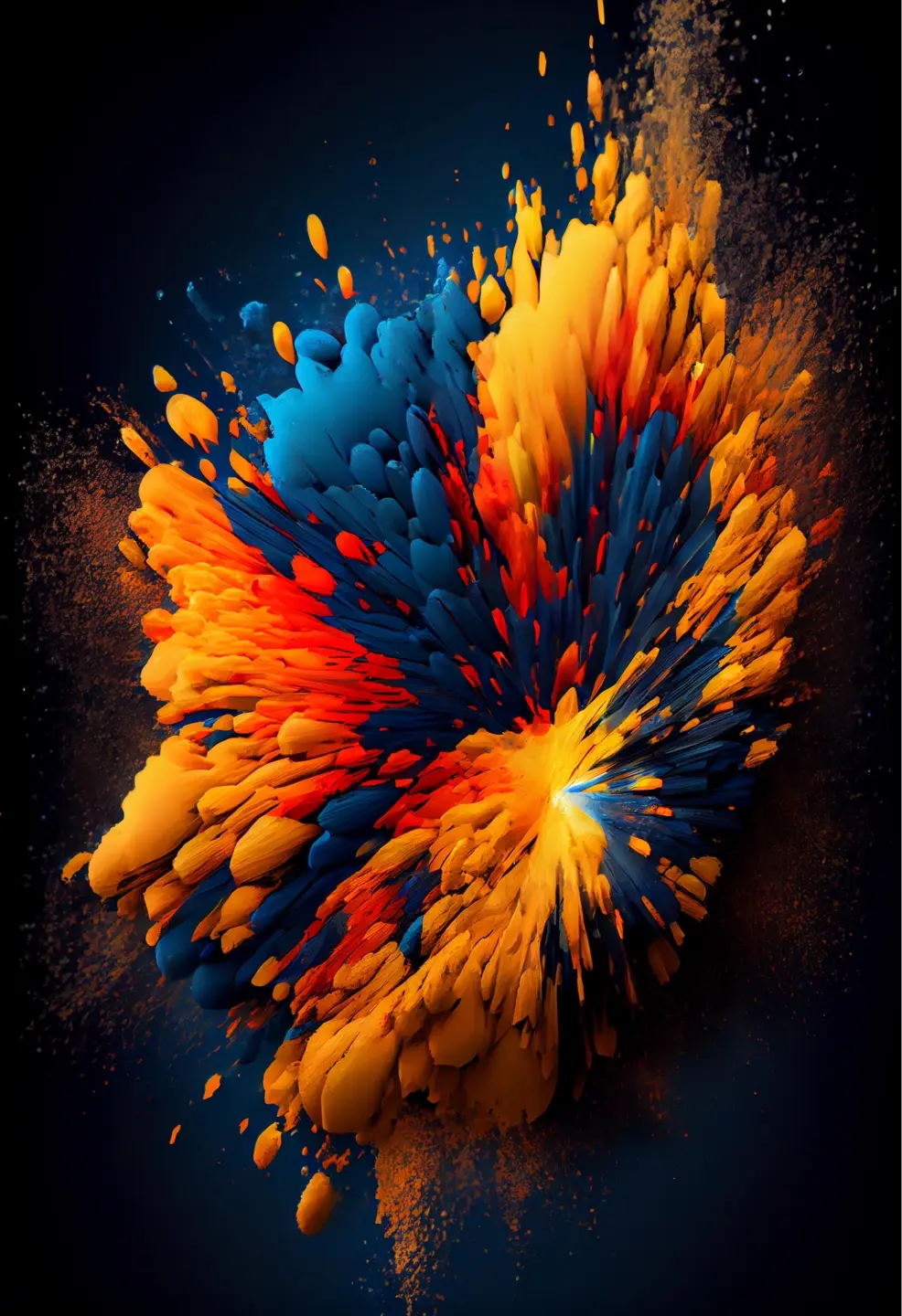 Exploding Color Bloom - Related Darkify wallpaper