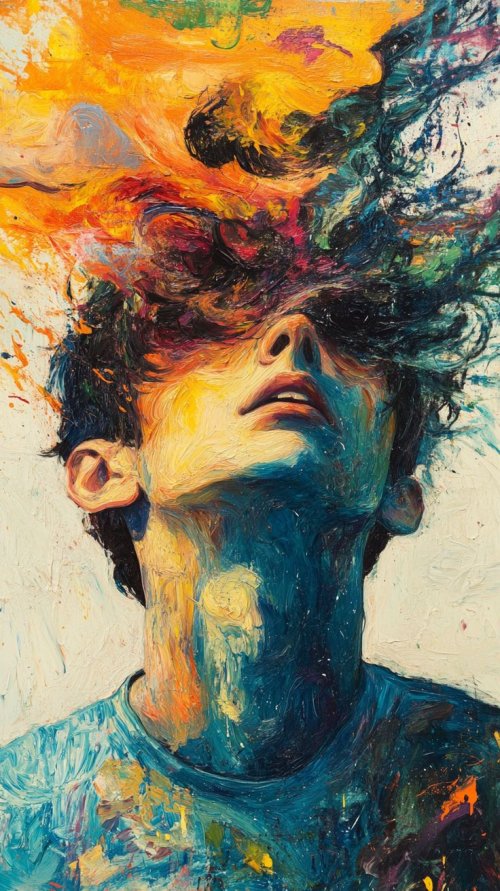 Explosive Abstract Portrait - Related StockWalls wallpaper