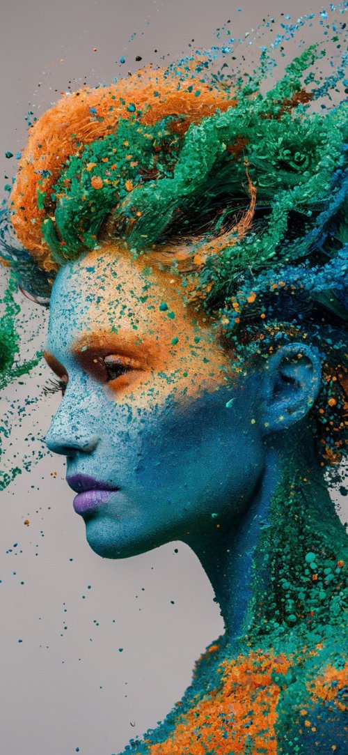 Explosive Color Portrait - Related OpersCraft wallpaper