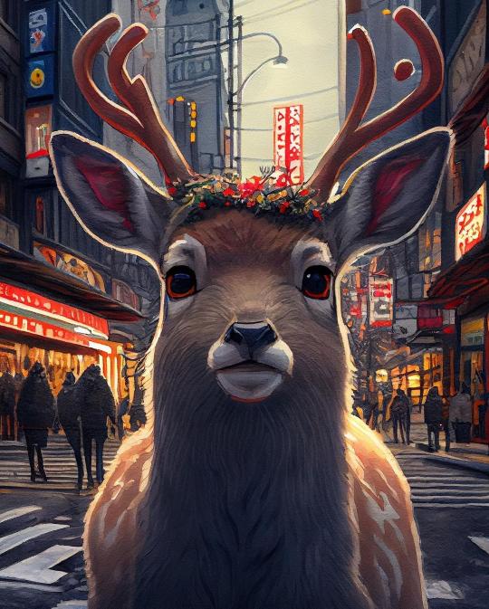 Festive Deer in Tokyo - Related OpersCraft wallpaper
