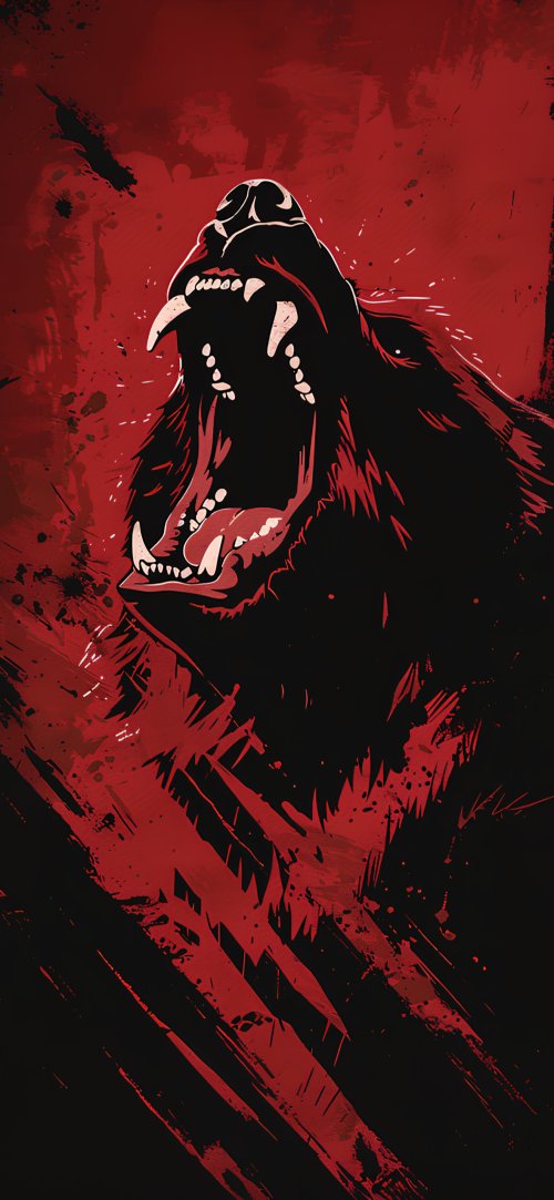 Fierce Black Wolf - Related OpersCraft wallpaper