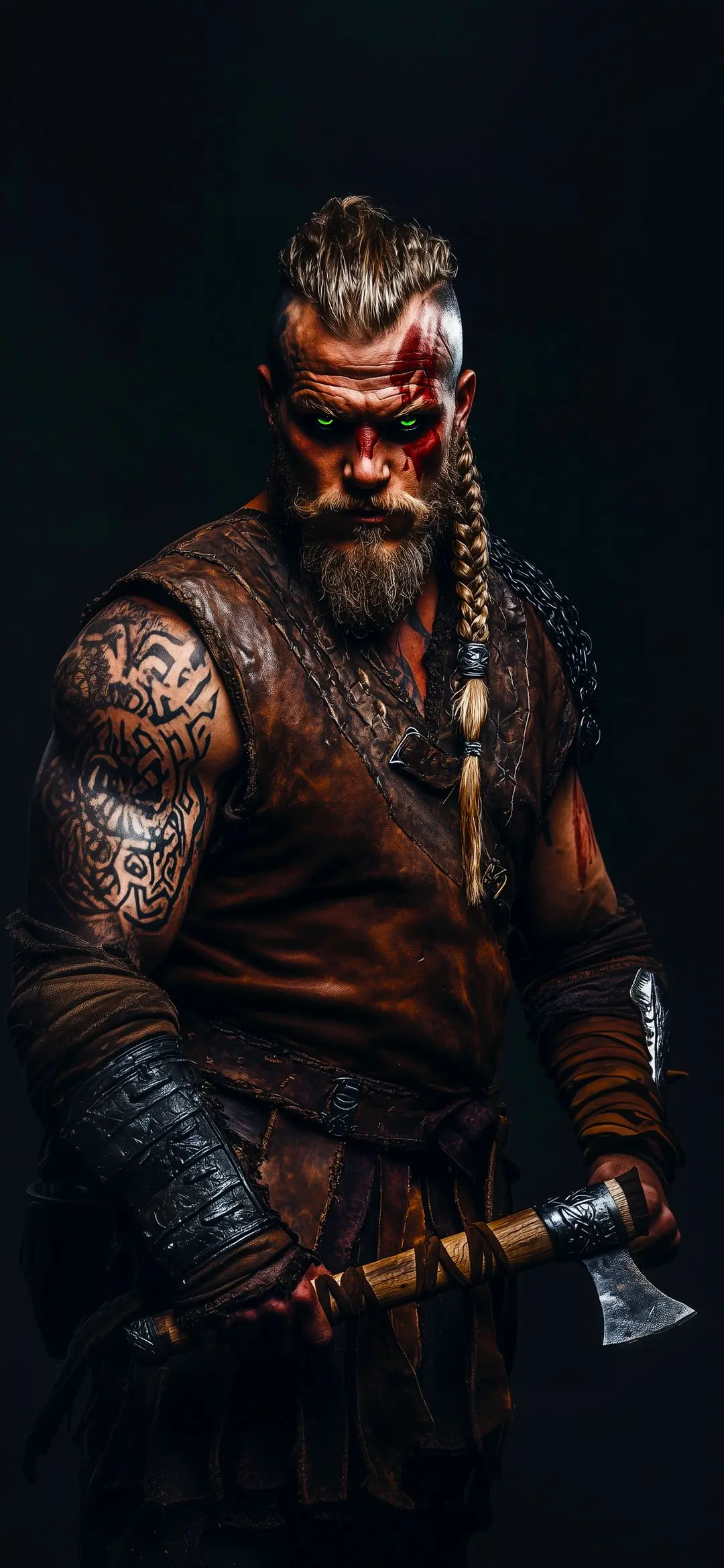 Fierce Viking Warrior Portrait - Related StockWalls wallpaper