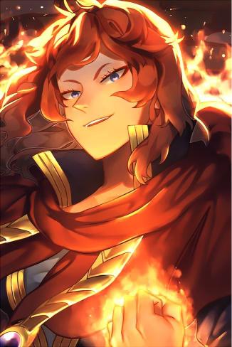 Fiery Anime Woman - Related OpersCraft wallpaper