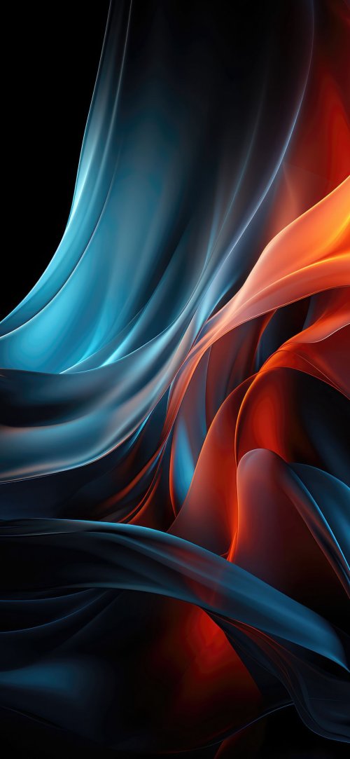 Fiery Blue Abstract Waves - Related StockWalls wallpaper