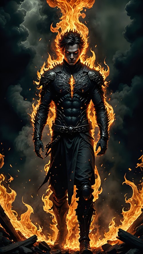 Fiery Dark Knight - Related OpersCraft wallpaper
