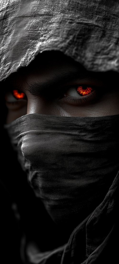 Fiery Eyed Warrior - gothic Wallpaper