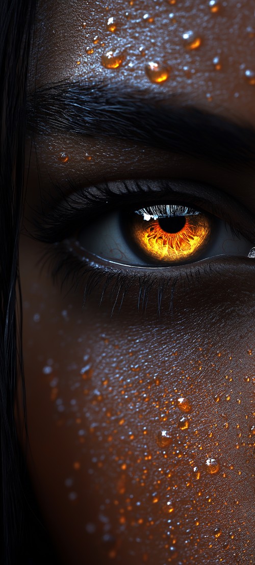 Fiery Gaze - Related Desktop & Laptop wallpaper