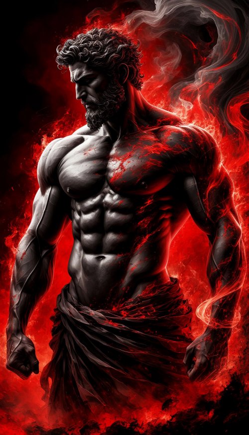 Fiery God of War - random Wallpaper