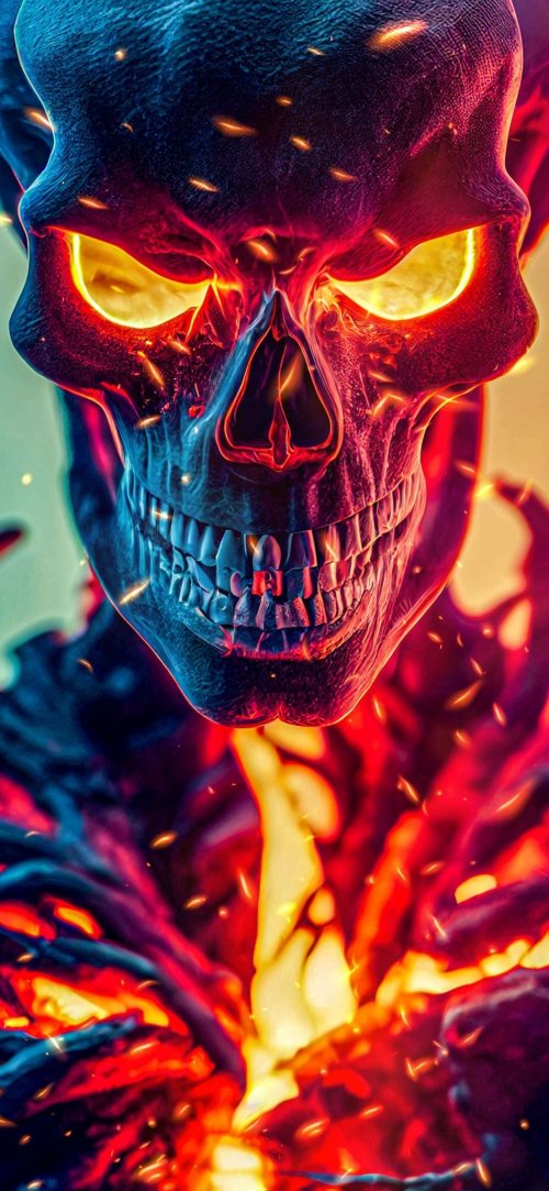 Fiery Skull Menace - Related OpersCraft wallpaper