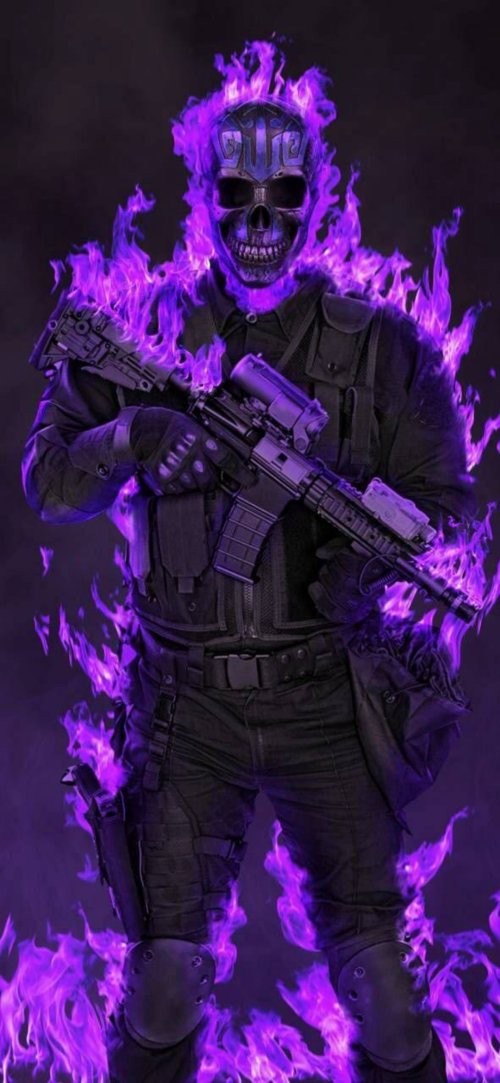 Fiery Skull Soldier - Related OpersCraft wallpaper