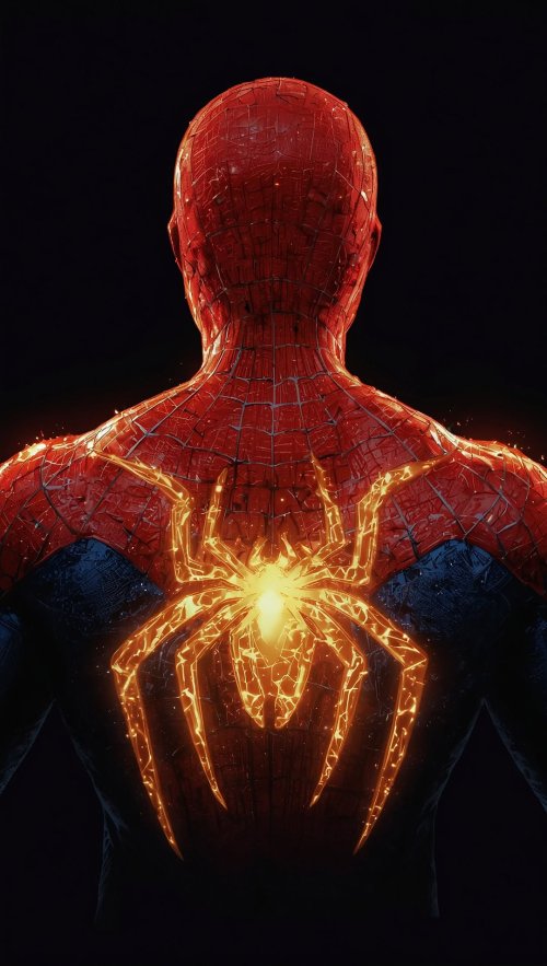 Fiery Spider-Man Emblem - Related OpersCraft wallpaper
