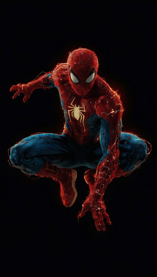 Fiery Spidey Pose - Related OpersCraft wallpaper