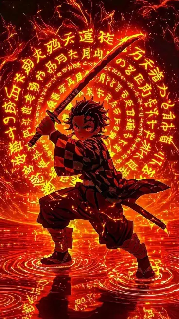 Fiery Tanjiro Stance - Related OpersCraft wallpaper