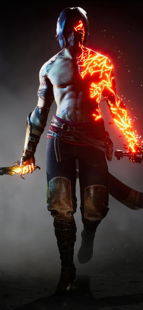 Fiery Warrior Portrait - Related OpersCraft wallpaper