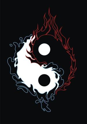 Fiery Yin Yang - Related OpersCraft wallpaper
