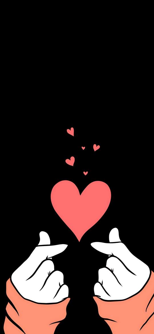 Finger Heart Love Gesture - Related OpersCraft wallpaper