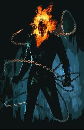 Flaming Skull Rider - Related Desktop & Laptop wallpaper