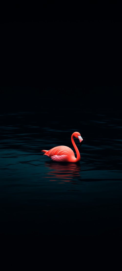 Flamingo in Dark Water - Related OpersCraft wallpaper