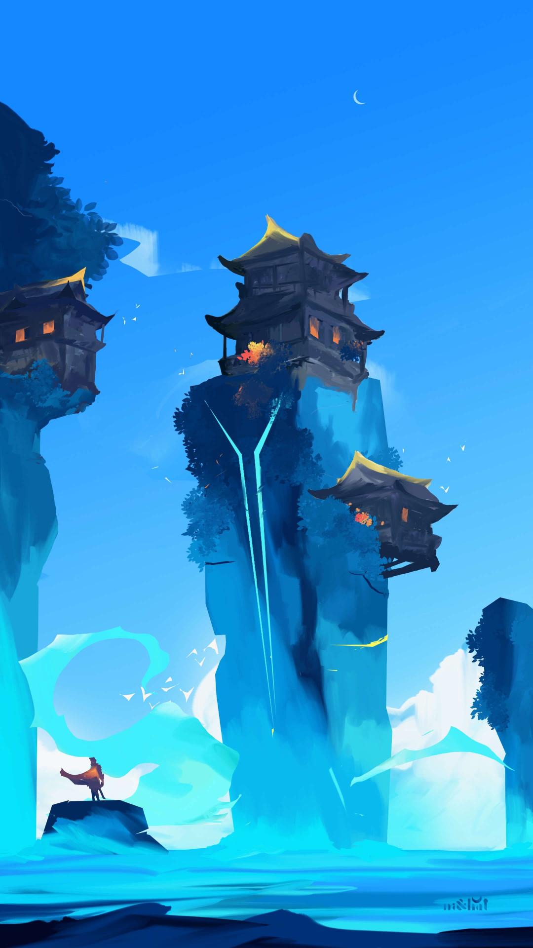 Floating Temples of Azure - Related OpersCraft wallpaper