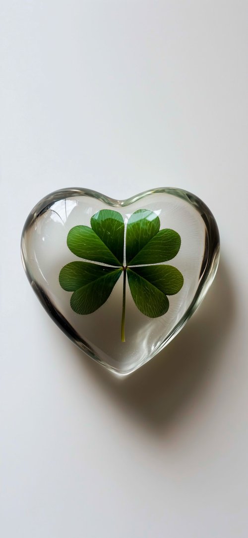 Four Leaf Clover Heart