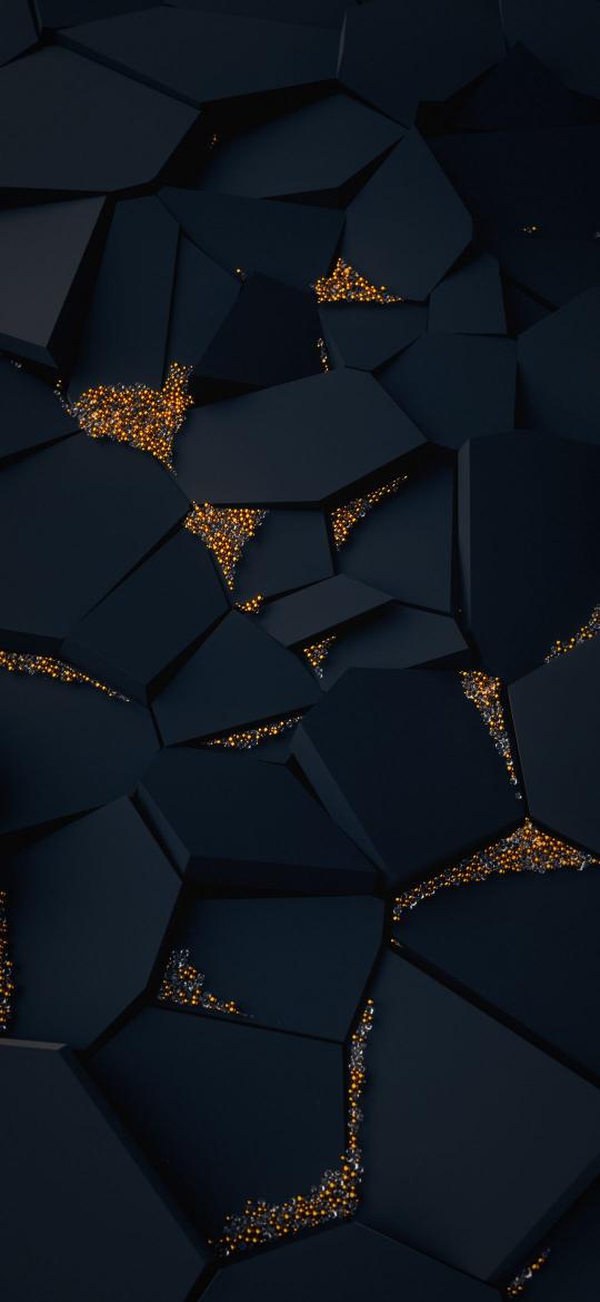 Fractured Gold Geometry - Related StockWalls wallpaper