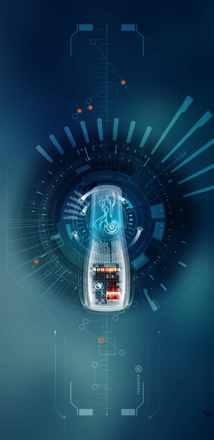 Futuristic Car Blueprint