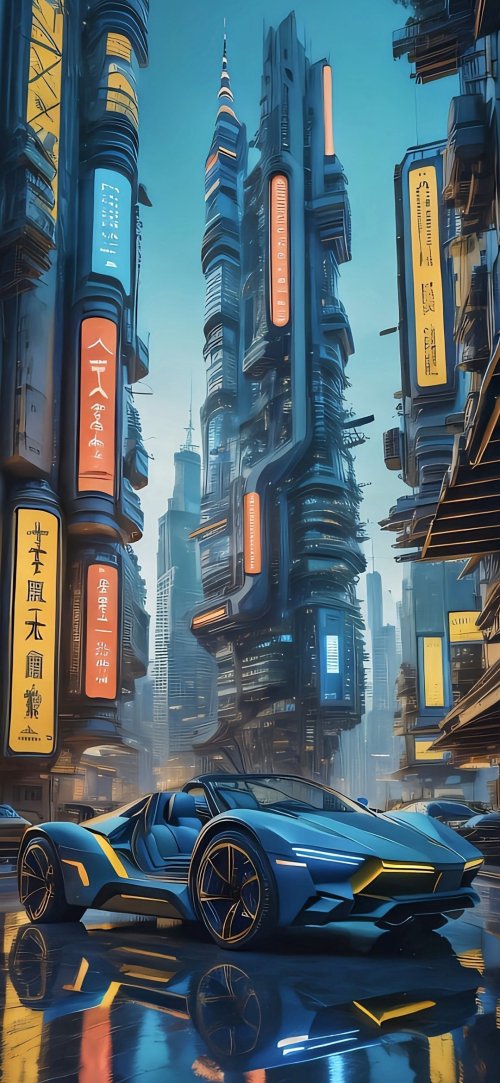 Futuristic City Drive - Related OpersCraft wallpaper