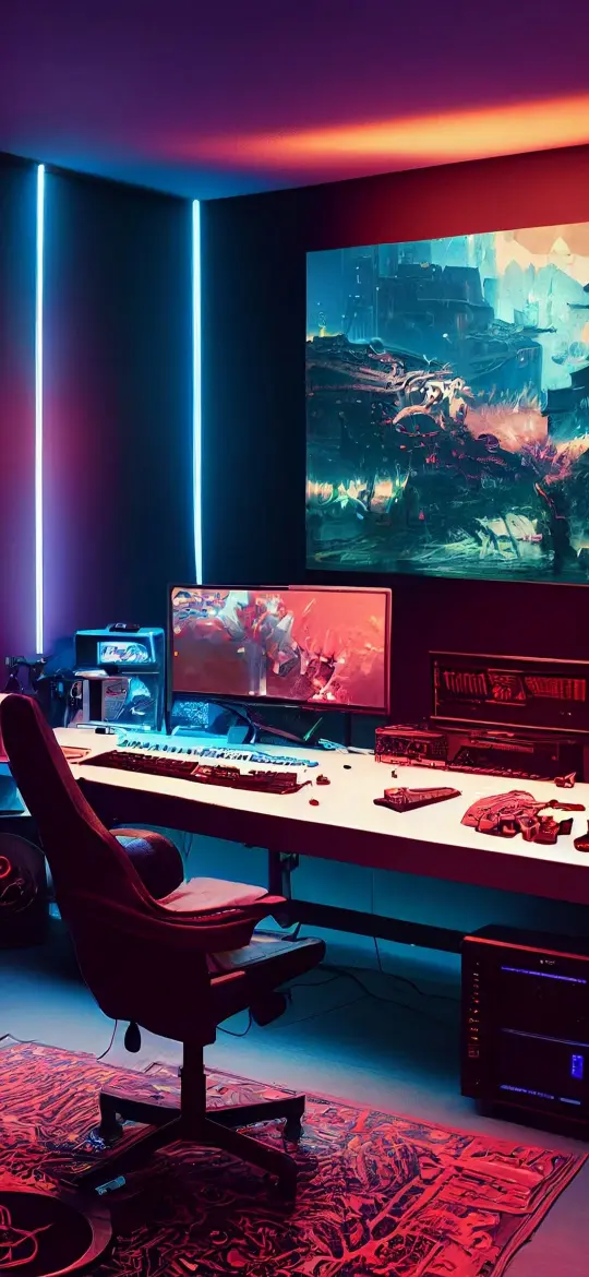 Gamer Room Setup - Related OpersCraft wallpaper