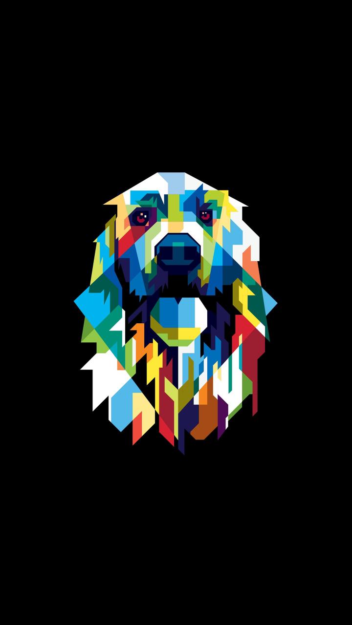 Geometric Dog Portrait