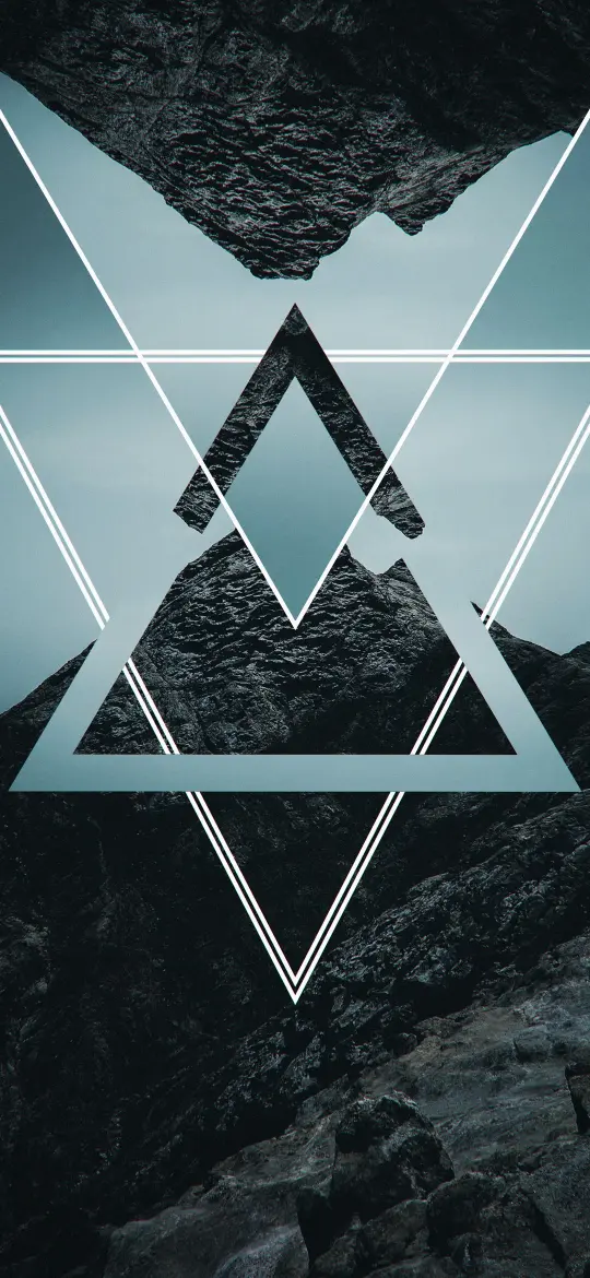 Geometric Mountainscape Abstract - Related StockWalls wallpaper