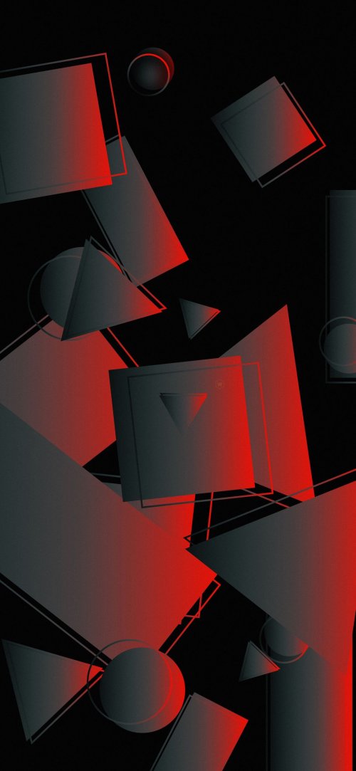 Geometric Red Gradient