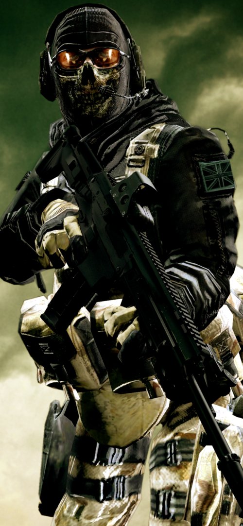 Ghost Soldier with Rifle - random Wallpaper