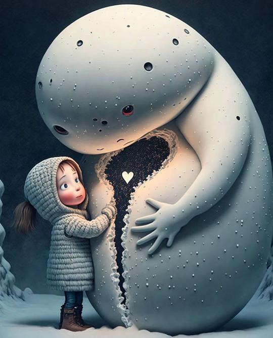 Girl and Snow Monster - Related OpersCraft wallpaper