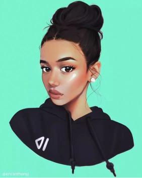 Girl in Hoodie Portrait - Related Tablet wallpaper