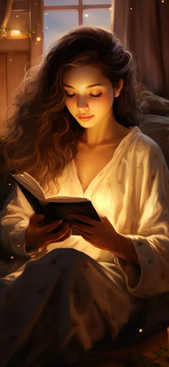Girl Reading by Candlelight - Related OpersCraft wallpaper