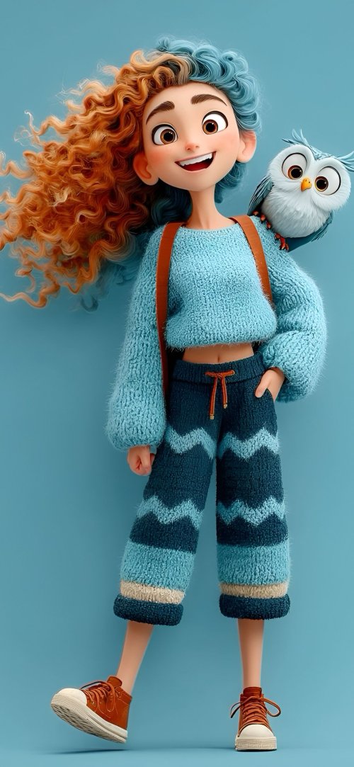 Girl with Owl