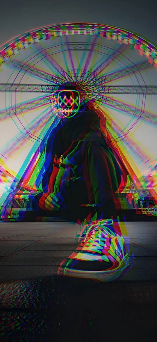 Glitch Ferris Wheel Mask - Related OpersCraft wallpaper