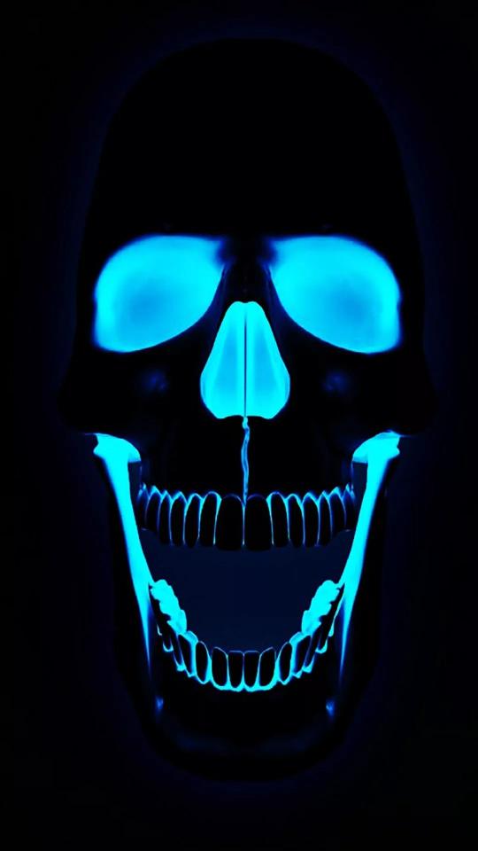Glowing Blue Skull - Related OpersCraft wallpaper