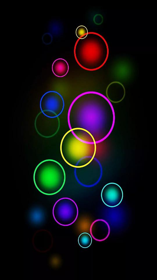 Glowing Colorful Circles - Related StockWalls wallpaper