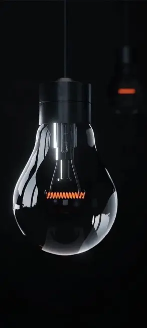 Glowing Filament Bulb