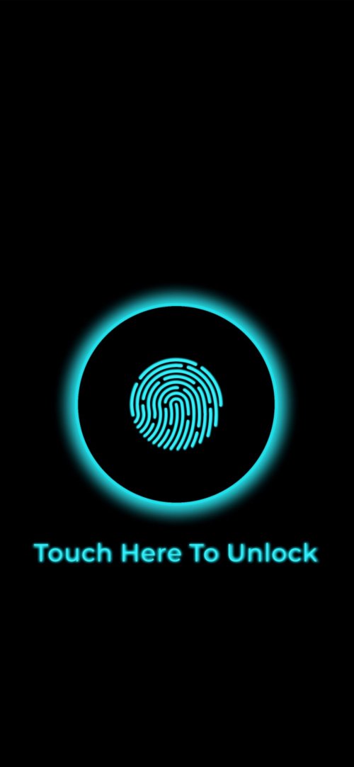 Glowing Fingerprint Unlock - Related StockWalls wallpaper