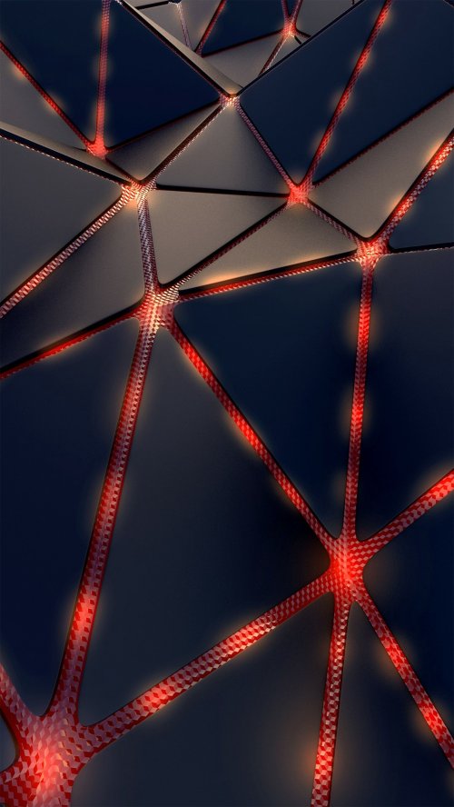 Glowing Geometric Network - Related StockWalls wallpaper