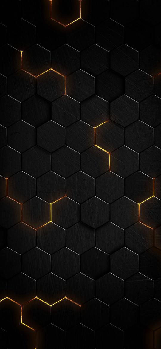 Glowing Hexagon Dark Texture - Related OpersCraft wallpaper