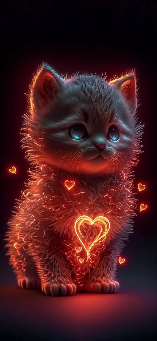 Glowing Kitten of Love - Related OpersCraft wallpaper