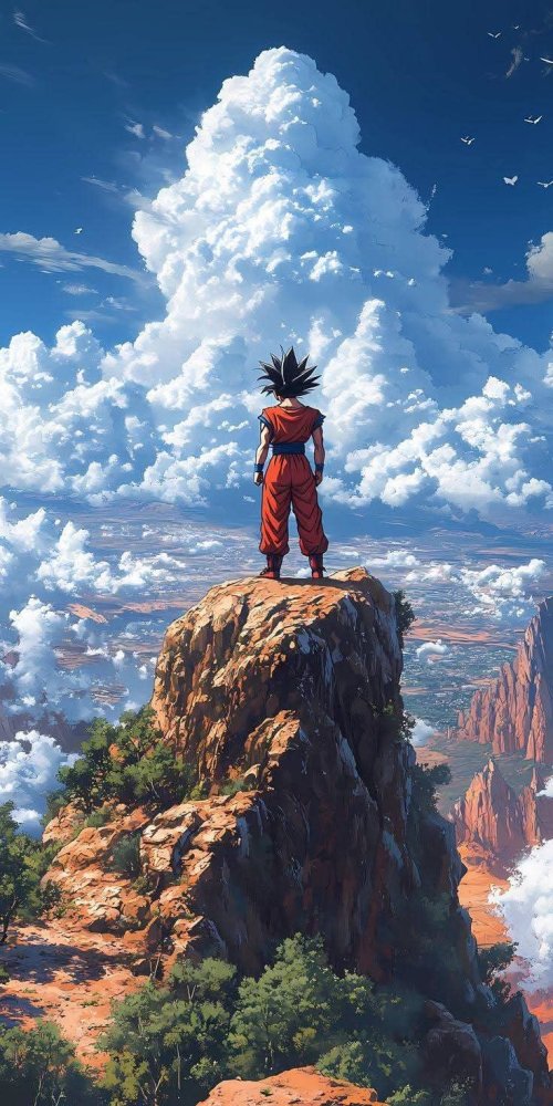 Goku Mountain Vista - Related OpersCraft wallpaper