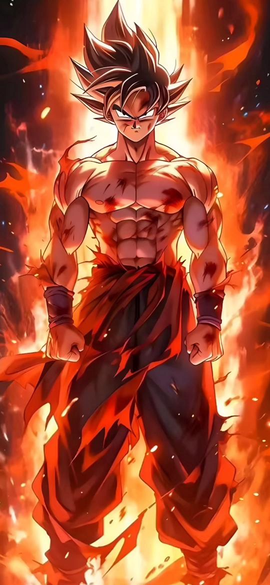 Goku's Fiery Power